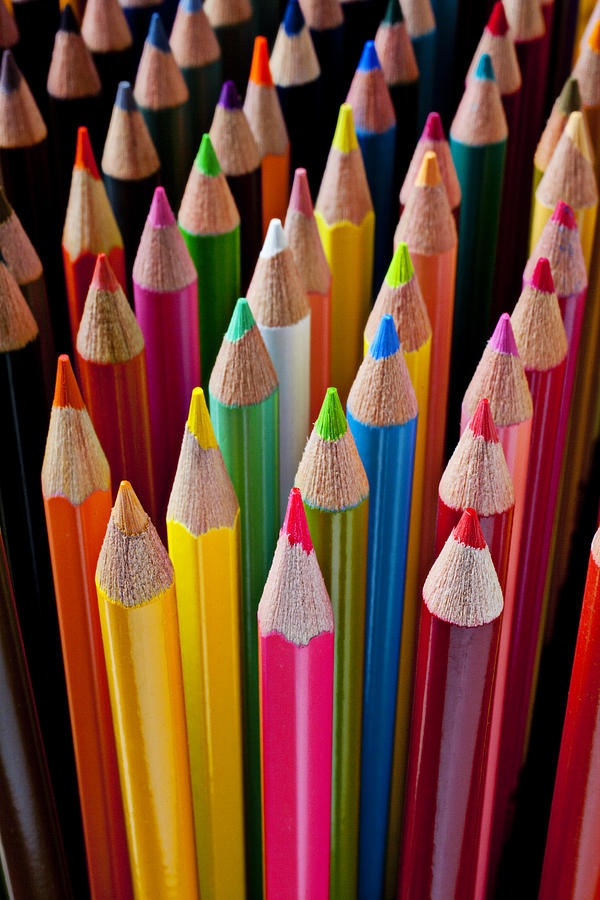 Still Life Photograph - Colored pencils by Garry Gay