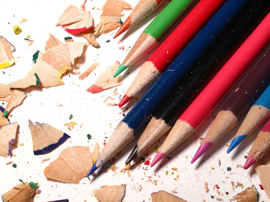 Colored Pencils Photograph - Colored Pencils by Valerie Morrison