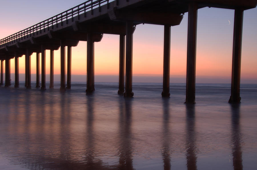 Colored Pier Photograph by Kelly Wade