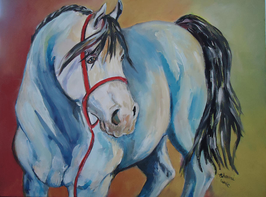 Primary Colors Painting - Colored Pony by Charme Curtin