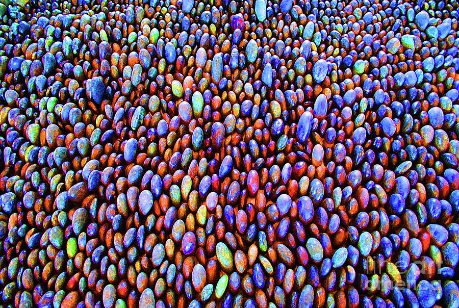 Colored Rocks or Eggs Photograph by Jost Houk