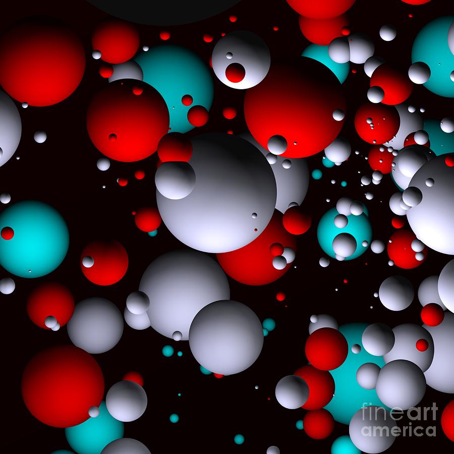 Colored Spheres -2- Digital Art by Issabild - - Fine Art America