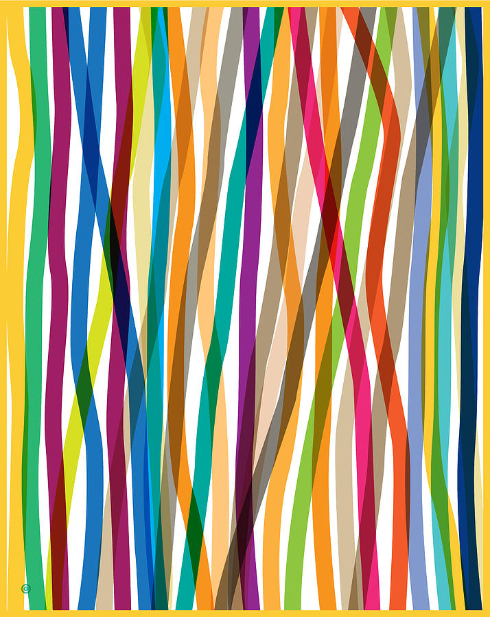 Colored Stripes 3 Digital Art by Gary Grayson