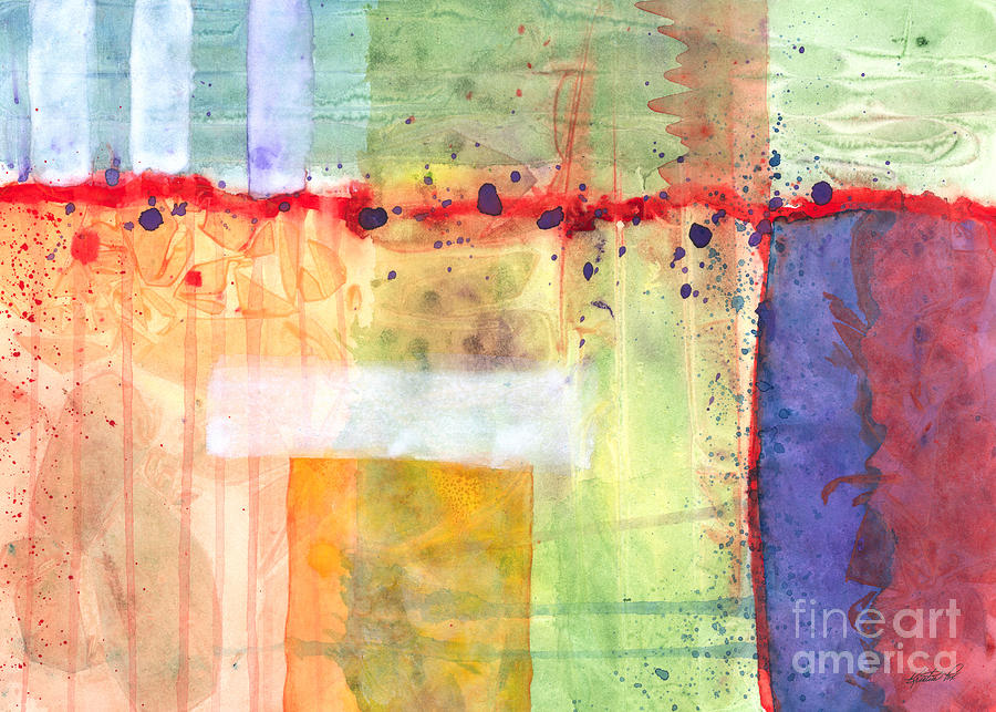 Colorfields Watercolor Painting by Kristen Fox