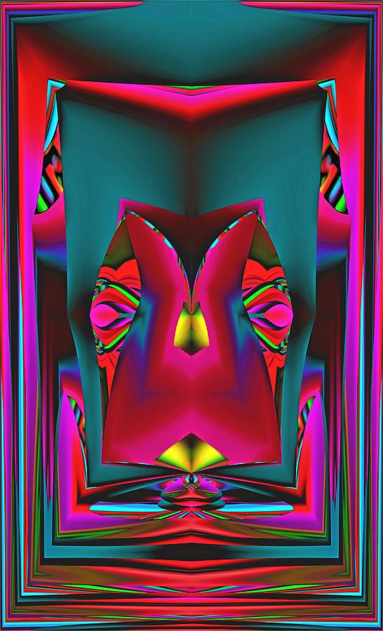 Abstract Digital Art - Colorful  40 by Alfred Kazaniwskyj