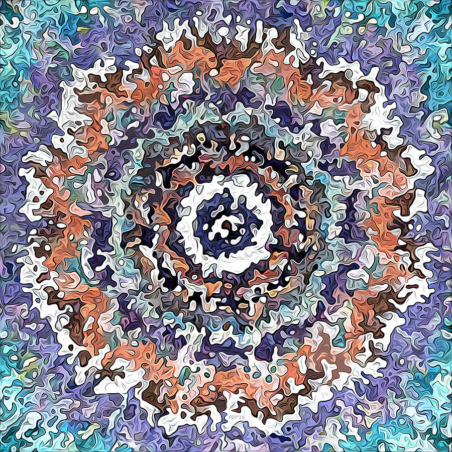 Colorful Abstract Circles Digital Art by Phil Perkins
