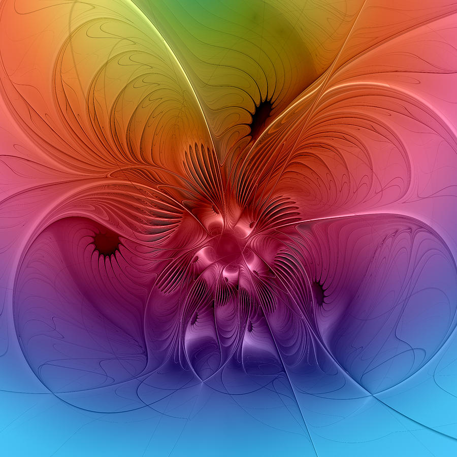 The Beauty - Colorful Abstraction Digital Art by Gabiw Art