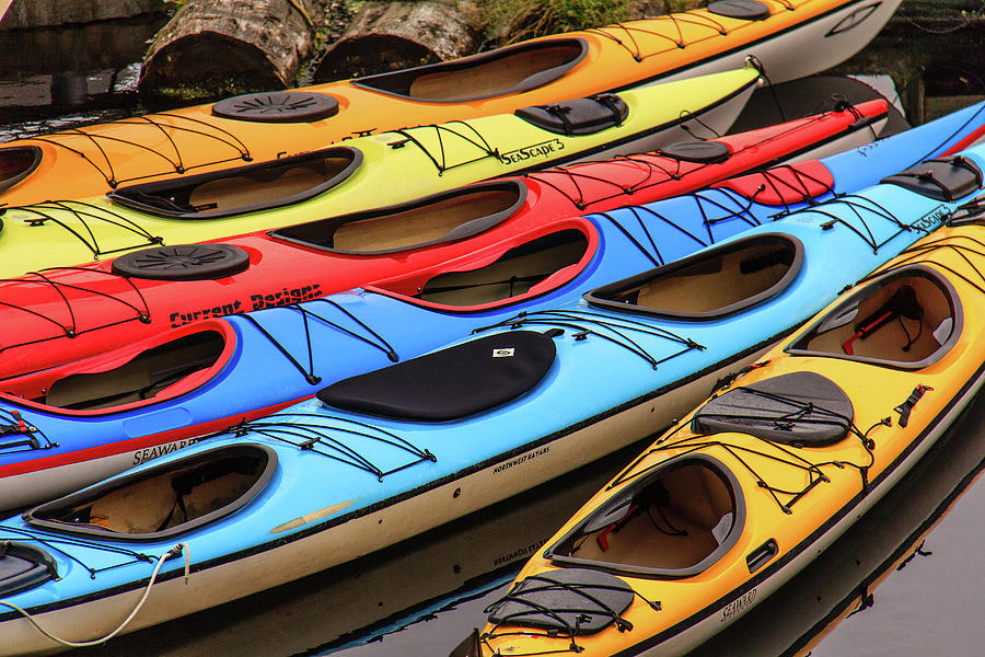 Colorful Alaska Kayaks Photograph by Joni Eskridge | Fine Art America