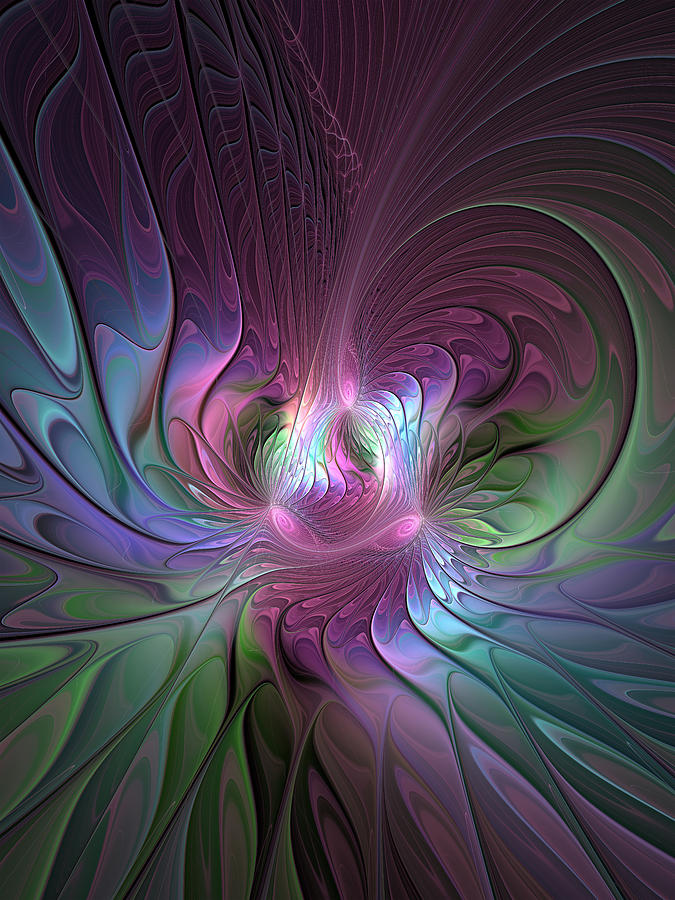 Colorful and abstract Fractal Art Digital Art by Gabiw Art