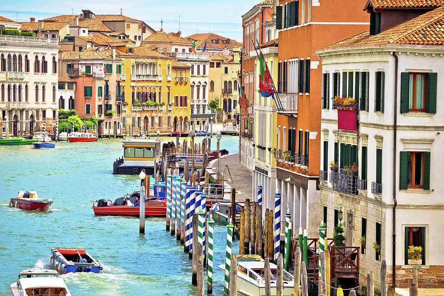 Colorful architecture of Venezia Canal Grande Photograph by Brch Photography