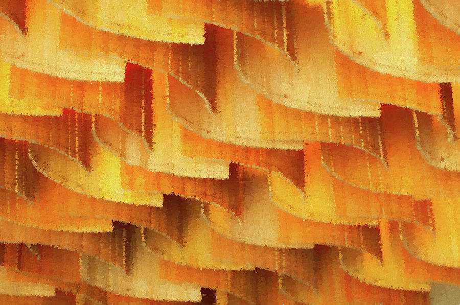 Colorful bamboo ceiling- China Photograph by Usha Peddamatham