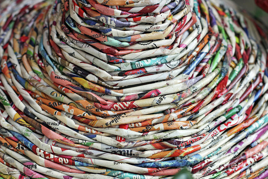Colorful Basket Closeup Abstract Background Photograph by Goce Risteski ...