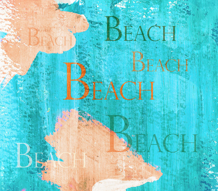 Colorful Beach Sign Painting