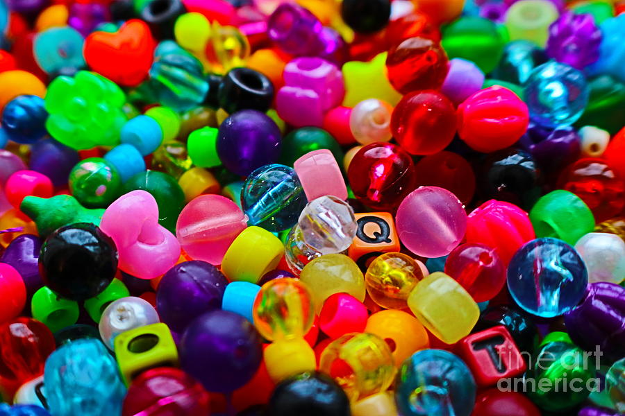 Colorful Beads Photograph by Erick Schmidt