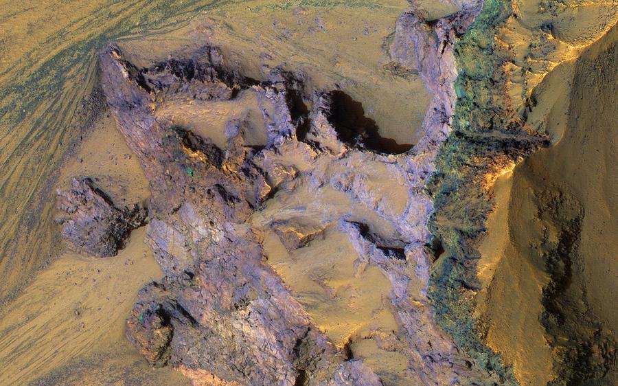 Colorful Bedrock Painting by Valles Marineris Colorful Bedrock Painting by Valles Marineris