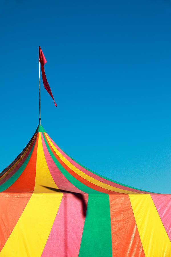 Colorful Big Top Tent at the Fair Photograph by Todd Klassy