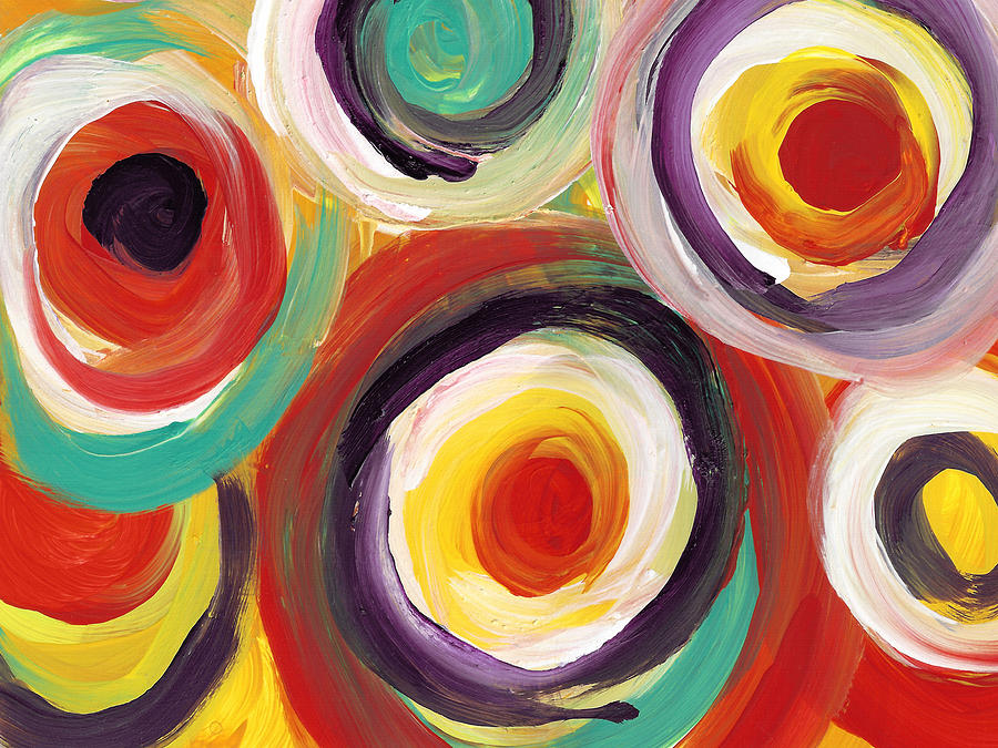 Colorful Bold Circles 2 Digital Art by Amy Vangsgard