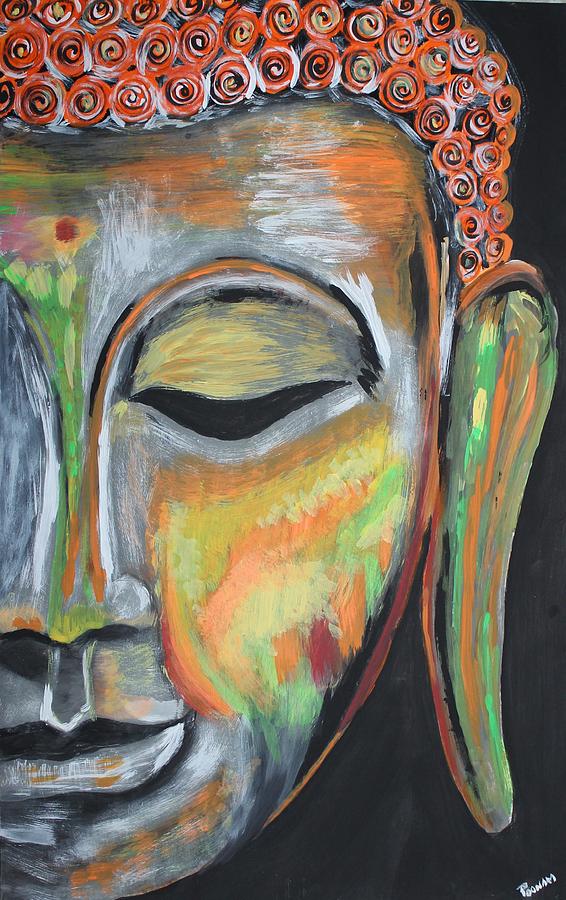 Colorful Buddha Painting by Ganesh Fine Art America