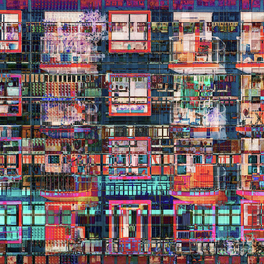 Colorful Buildings Collage Photograph by Phil Perkins
