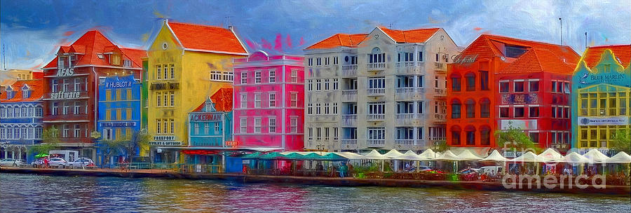 Architecture Photograph - Colorful Buildings in Curacao by Sue Melvin