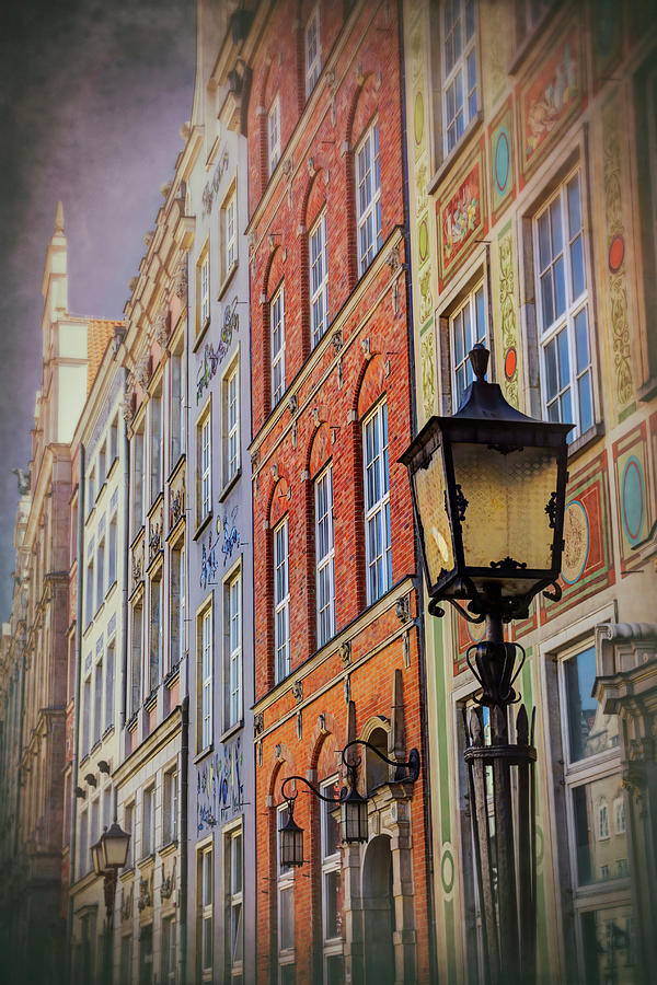 Colorful Buildings of Dluga Street Gdansk Poland Photograph by Carol Japp