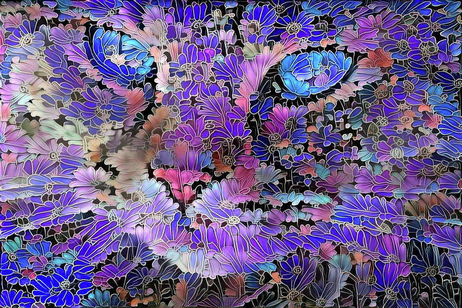 Flower Cat 2 Digital Art by Peggy Collins
