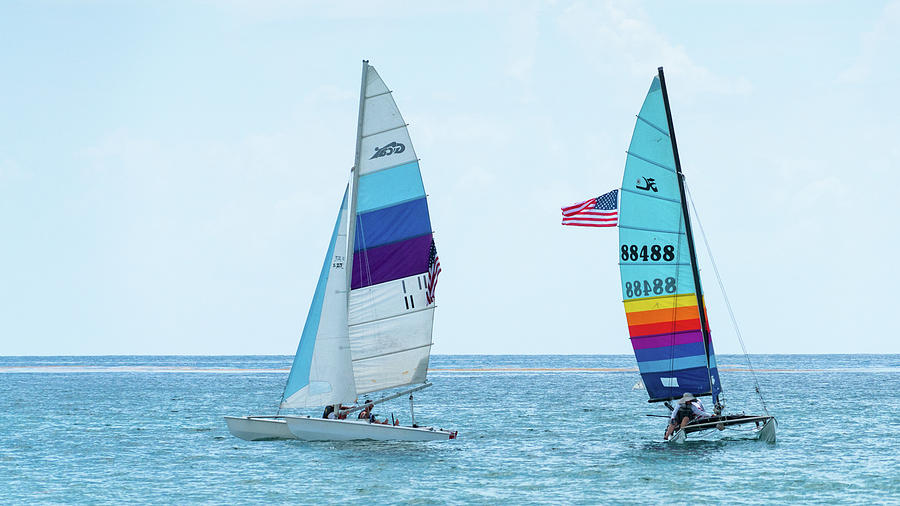 Colorful Catamarans 7 Delray Beach Florida Photograph by Lawrence S Richardson Jr