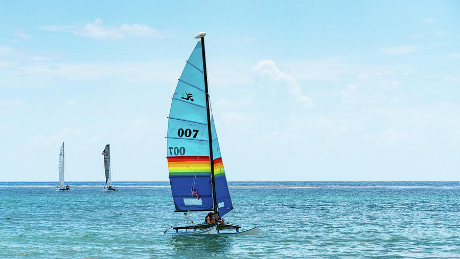 Colorful Catamarans 8 Delray Beach Florida Photograph by Lawrence S Richardson Jr