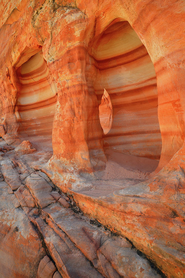 Colorful Caves and Cove in Valley of Fire Photograph by Ray Mathis