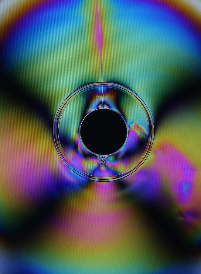 Abstract Photograph - Colorful CD by Donald Tusa