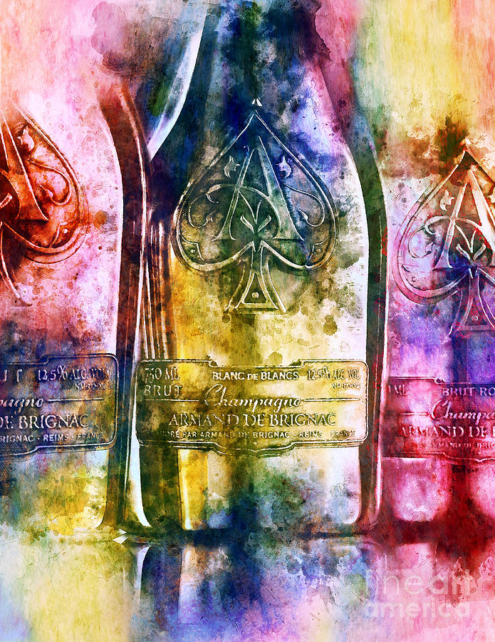 Colorful Champagne Painting by Jon Neidert