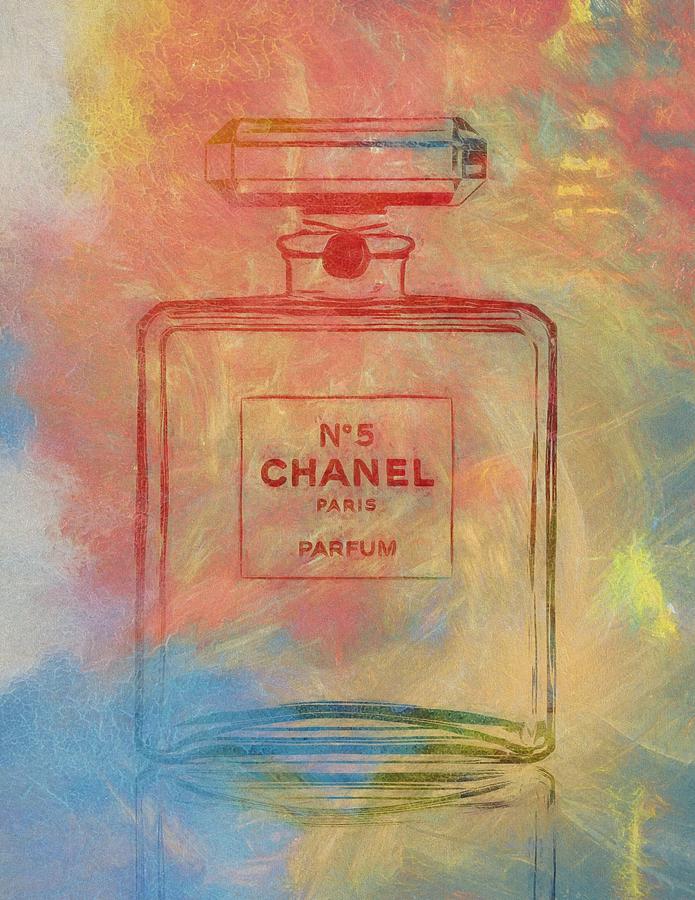Colorful Chanel Five Painting by Dan Sproul