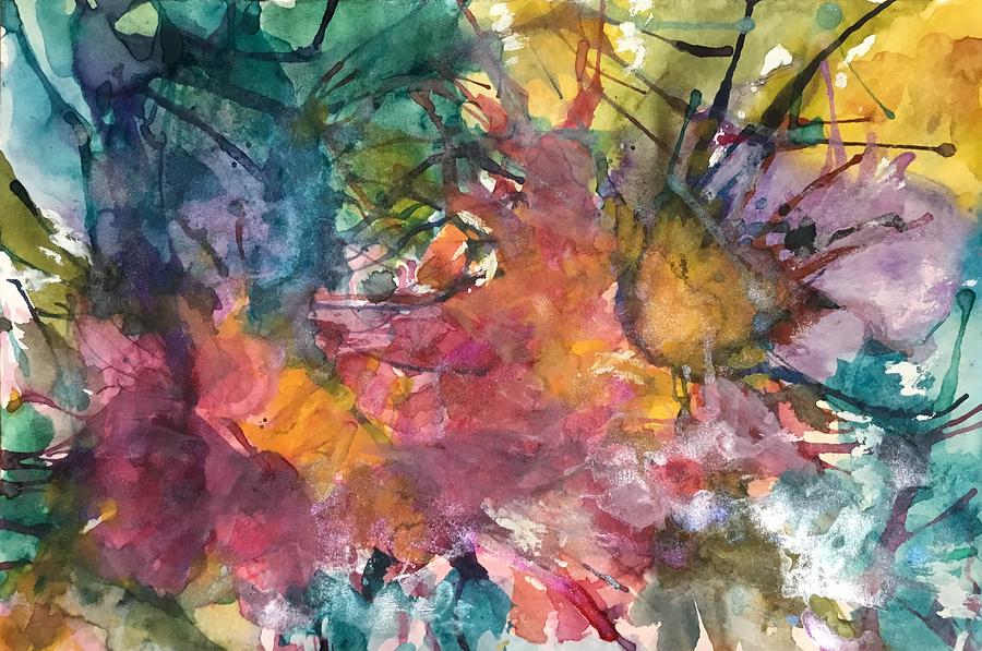 Colorful Chaos Painting by Cheryl Wallace