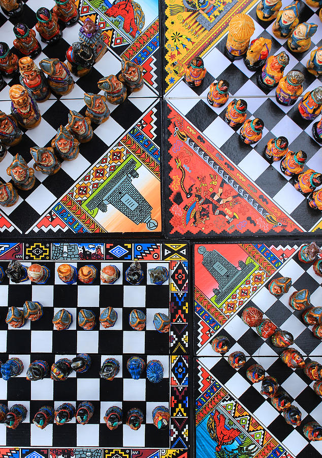 Colorful Chess Sets Photograph by Robert Hamm - Fine Art America