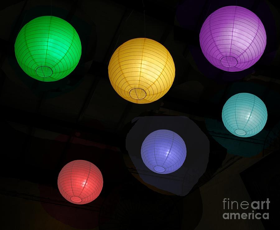 colorful chinese lanterns