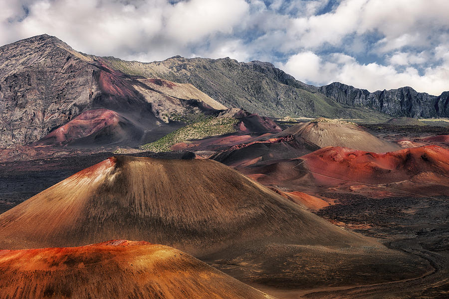 Colorful cinder cones of Haleakala National Park. Photograph by Larry ...