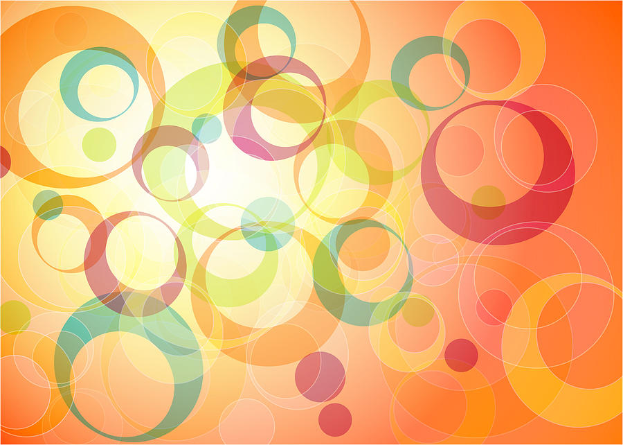 Colorful circle background Digital Art by Darina Panisova - Pixels