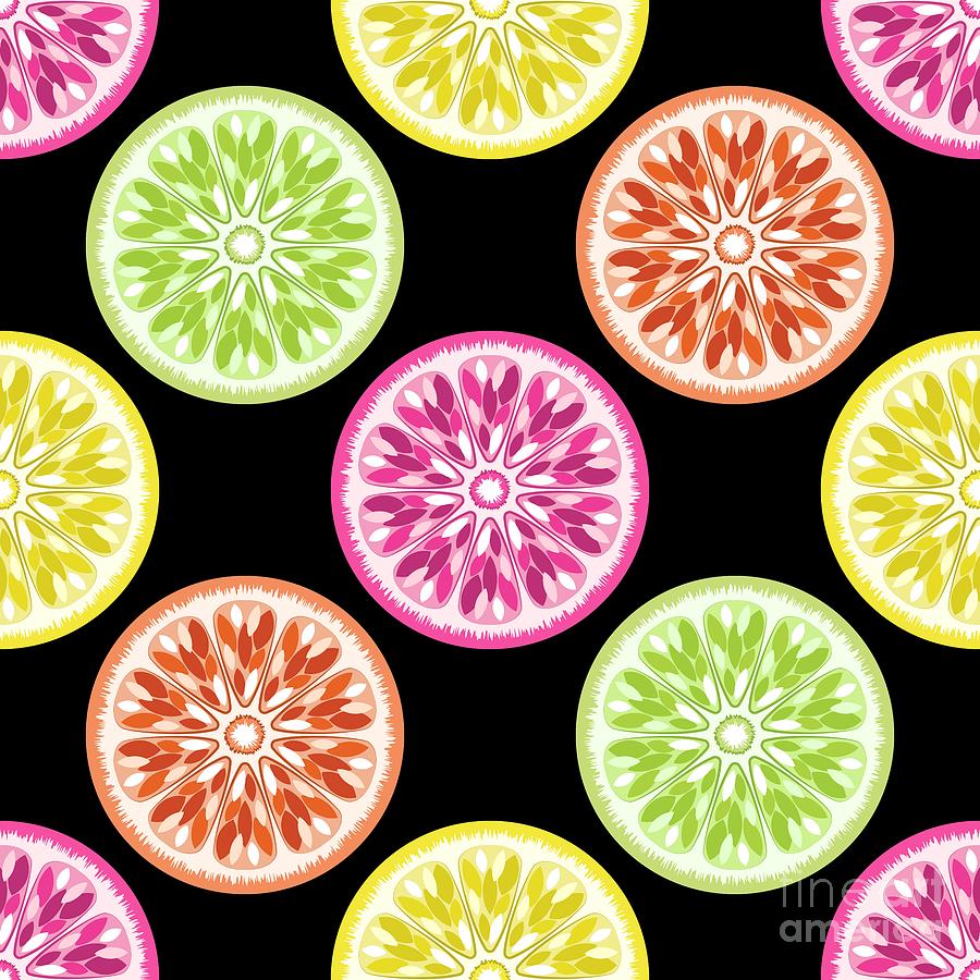 Fruit Photograph - Colorful Citrus Slices by MM Anderson
