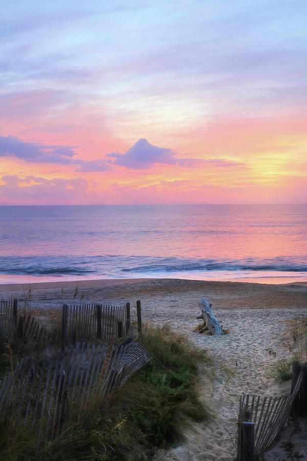 Summer Photograph - Colorful Coastal Sunrise by Lori Deiter