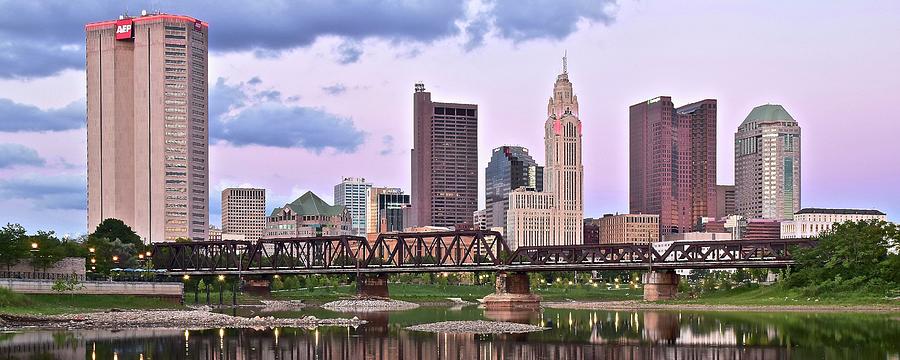 Colorful Columbus Panorama Photograph by Frozen in Time Fine Art Photography