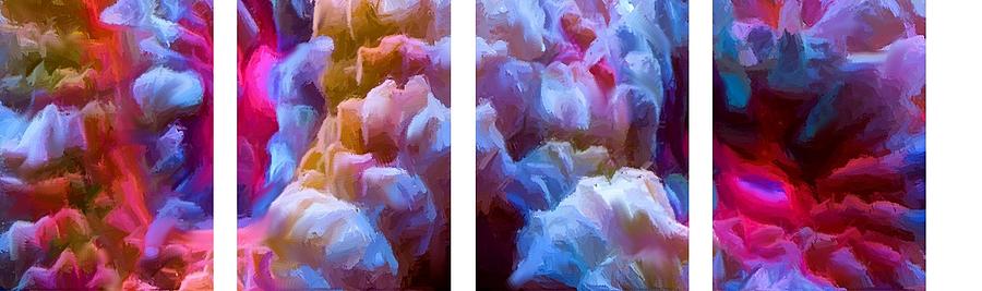 Colorful Coral Polyps Painting by Stephen Jorgensen