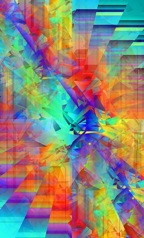 Colorful Crash 9 Digital Art by Chris Butler
