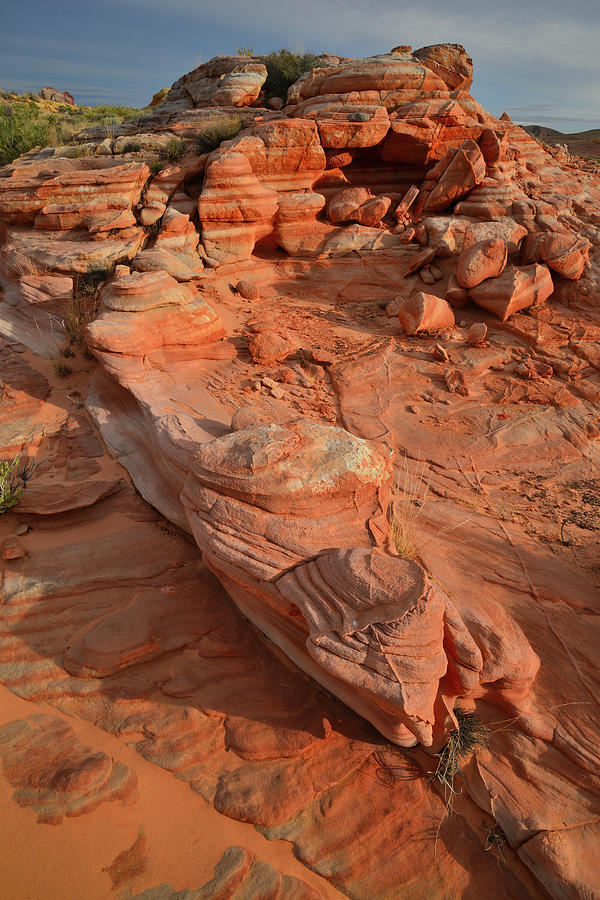 Colorful Crest of Sandstone in Valley of Fire Photograph by Ray Mathis