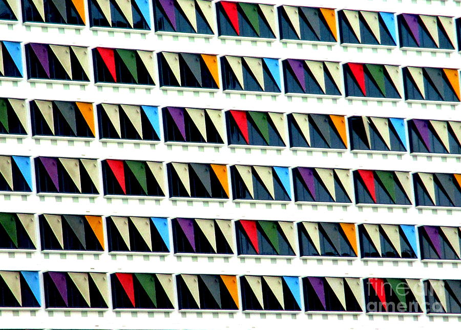 Colorful Curtainwall Photograph by Randall Weidner