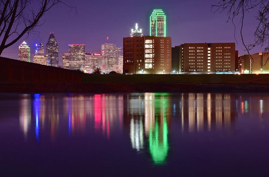 Colorful Dallas Evening Photograph by Frozen in Time Fine Art Photography