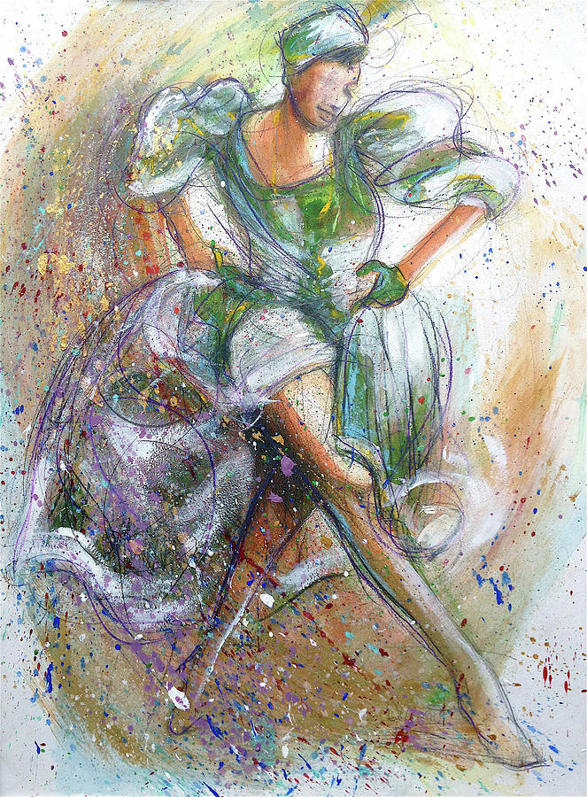 Colorful Dancer Painting by Gregory DeGroat