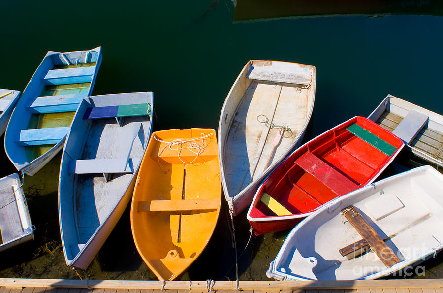 Colorful Dinghies Photograph by Anthony Totah