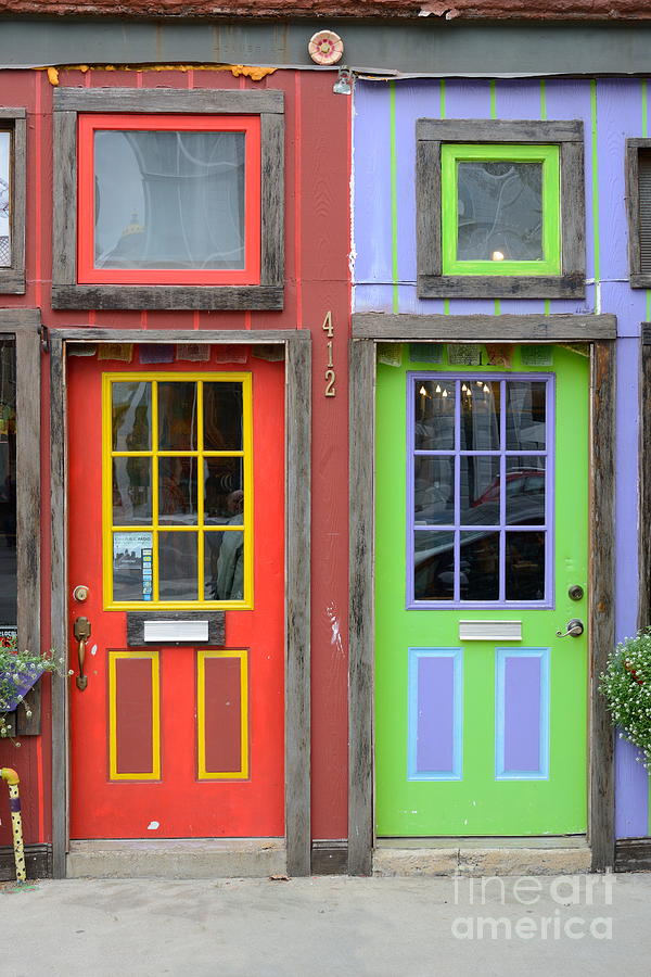 Colorful Door Pair 2020 Photograph by Ken DePue