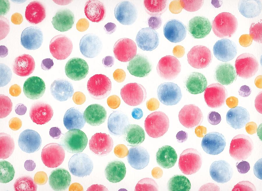 Colorful Dots Painting by Shelley A Sonnenberg