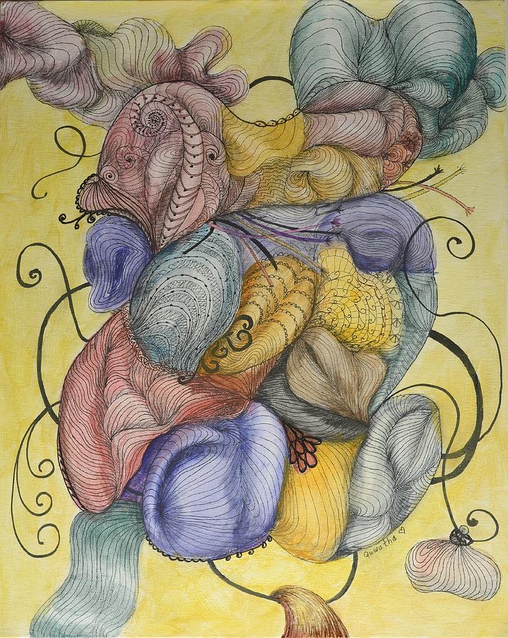 Colorful Dreams Drawing by Quwatha Valentine